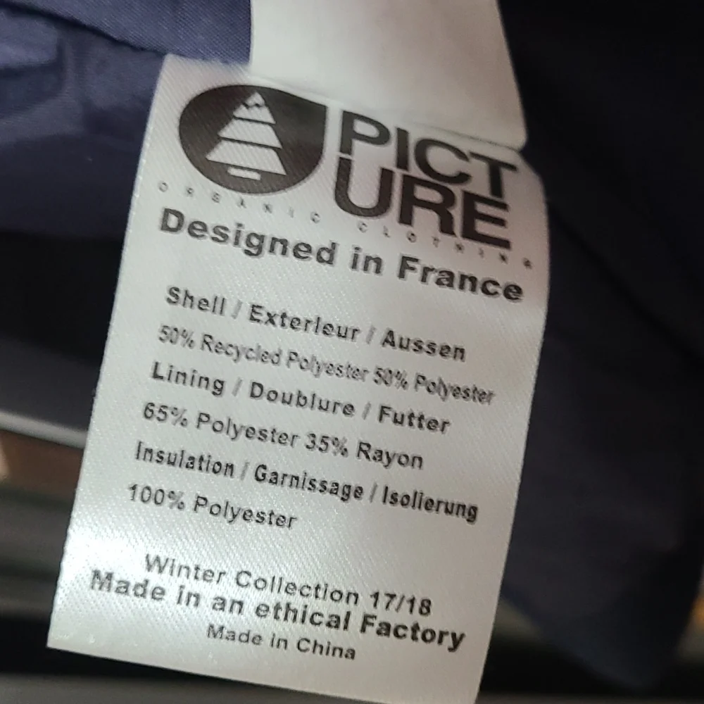 NWT Picture Organic Clothing Dark Blue Winter Coat - Picture 8 of 8